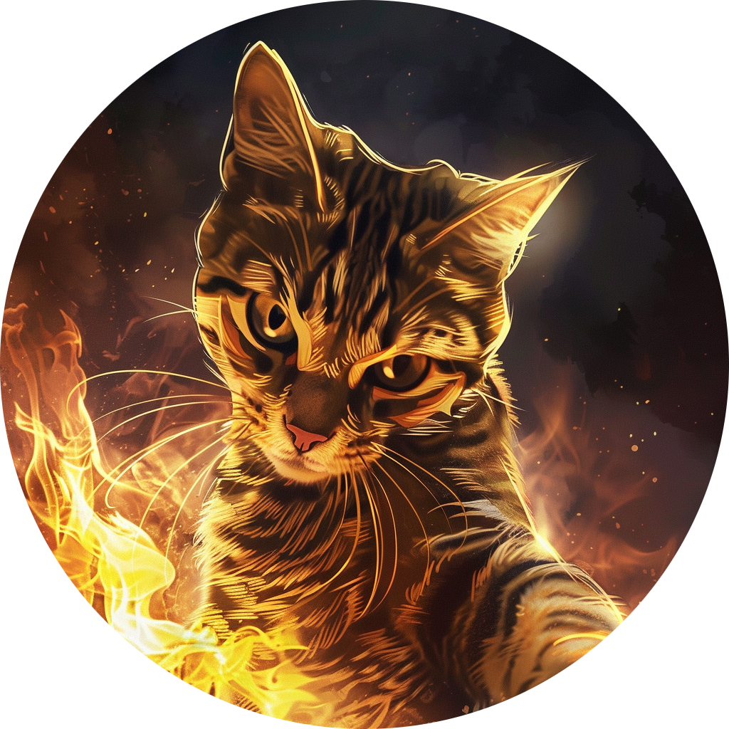 Burning Cat