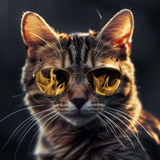 Burning cat cool